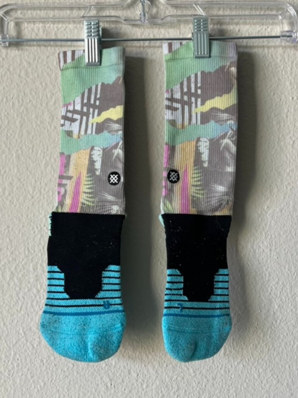 STANCE Multi Color Abstract Print Crew Socks